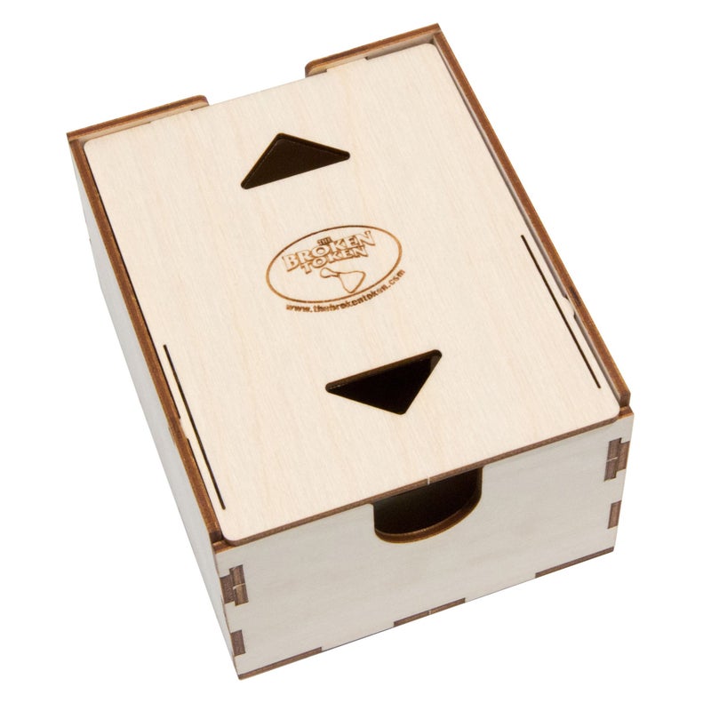 The Broken Token Case for Standard and European Size Cards - Wood Card Case with Four Adjustable Dividers - Image 3